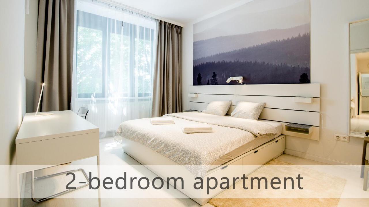 White Apartments With Ac By Kovee Bratysława Zewnętrze zdjęcie